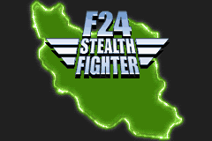 F-24 Stealth Fighter title screen for GameBoy Advance